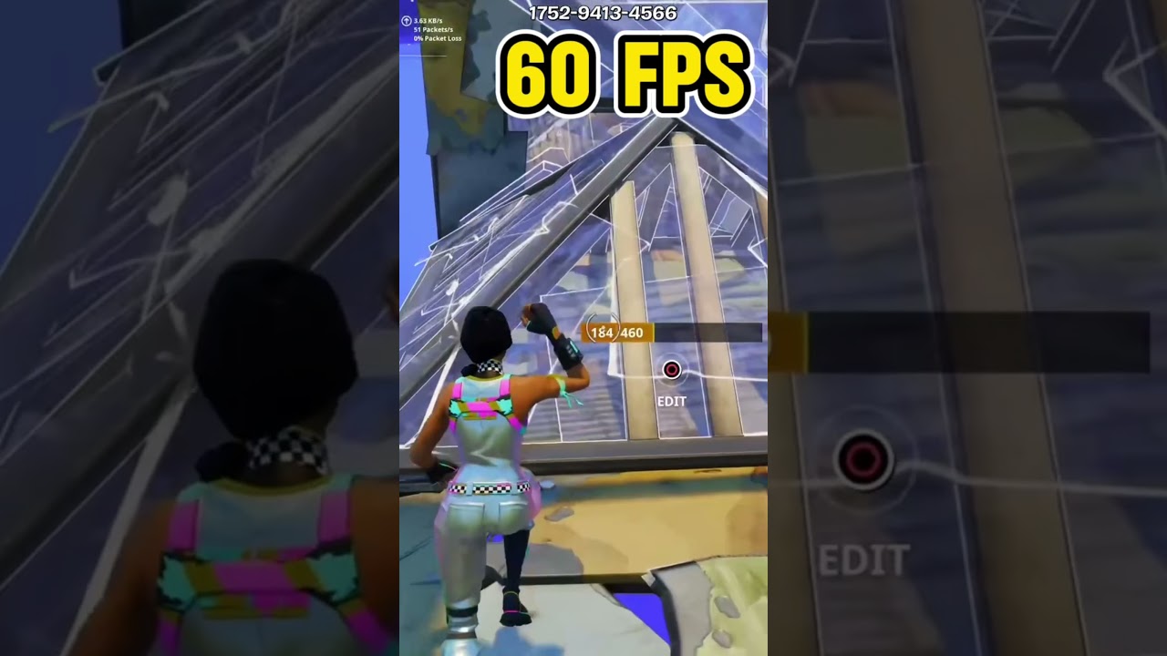 60 fps vs 120 fps #fortnite #gaming #foryou #Dashydash #shorts