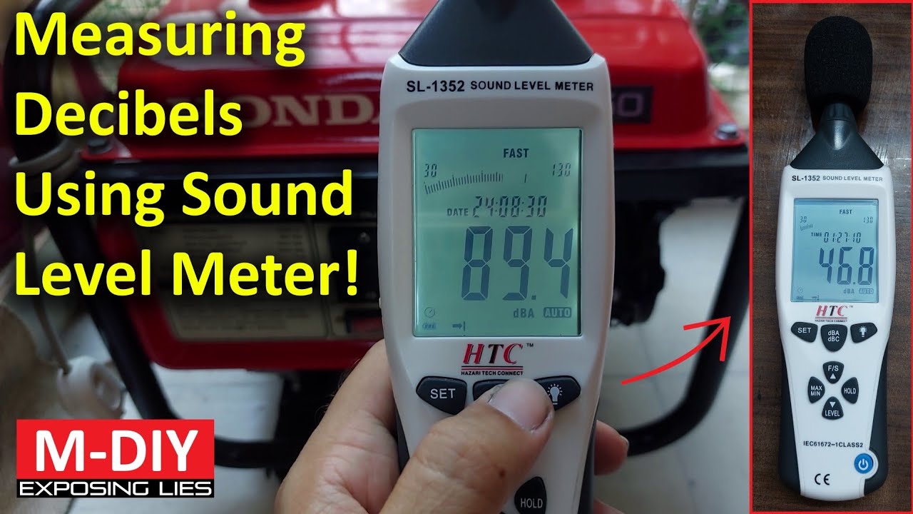 Measuring Decibels Using HTC Sound Level Meter SL-1352!