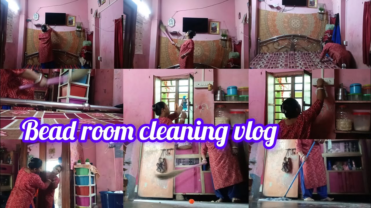 হাতে মাত্র ৩০ মিনিট টাইম  নিয়ে bead room ta ক্লিনিং করে নিলাম #cliningvlog #housewifelife #