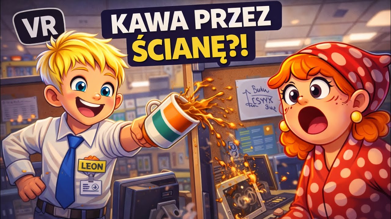 KAWA PRZEZ ŚCIANĘ?! 😱 Grażynka NIE WYTRZYMAŁA w BIURZE | VR