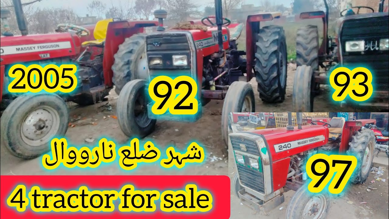 4 used tractor mf 240 for sale/massey 240 Perkins tractor for sale modal 1992 93 97 2005