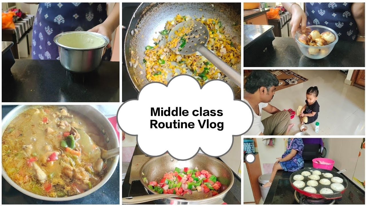 " Life of middle class Family / paddu, peanut chutney & Chicken curry