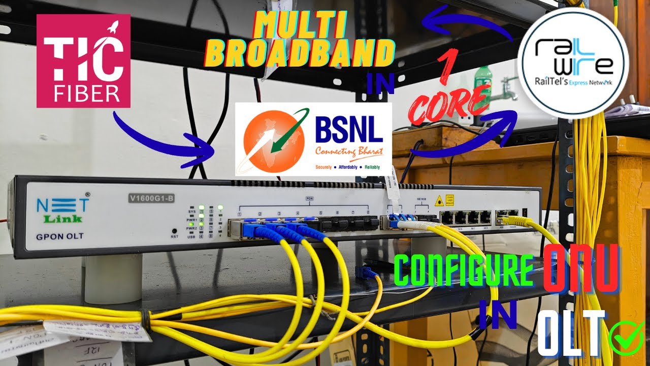 ONU Configuration In OLT✅️|All Broadband Signal In Single Core👍|Detailed In Tamil.