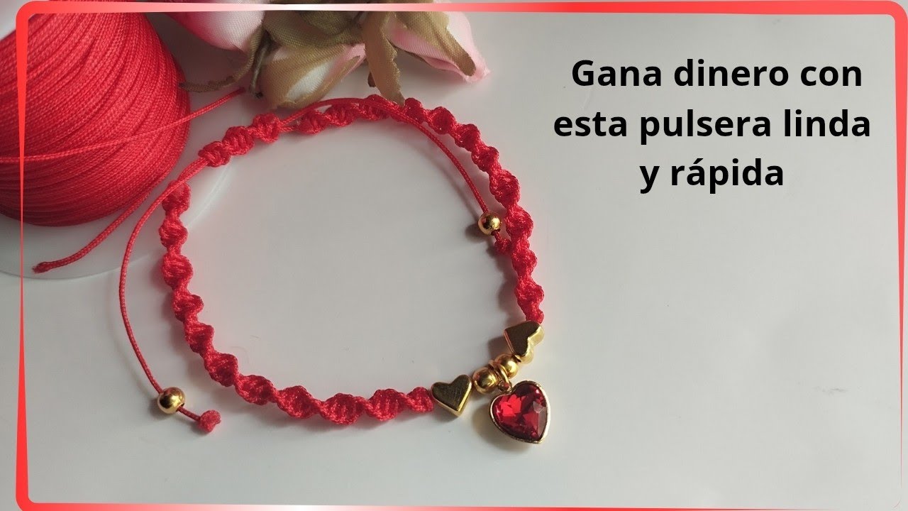 Cómo hacer pulseras de hilo con nudo de espiral, fácil 