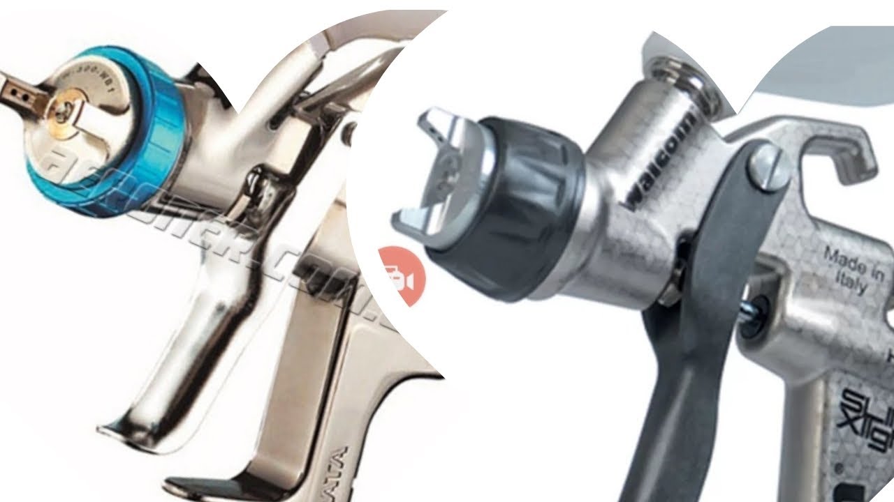 BATALLA DE PISTOLAS ECONÓMICAS WALCOM SLIM X LIGHT 1.3  VS IWATA W 300 WB  1.3