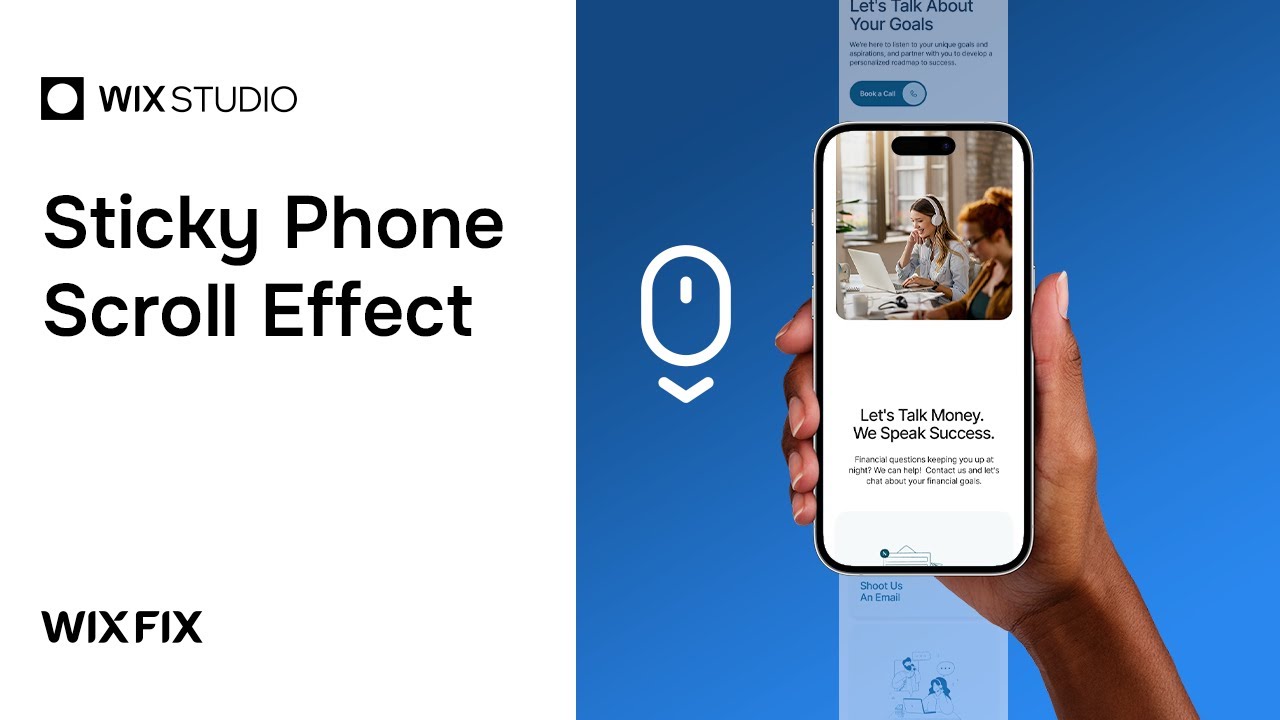 Creating a Sticky Phone Scroll Effect in Wix Studio | Wix Fix