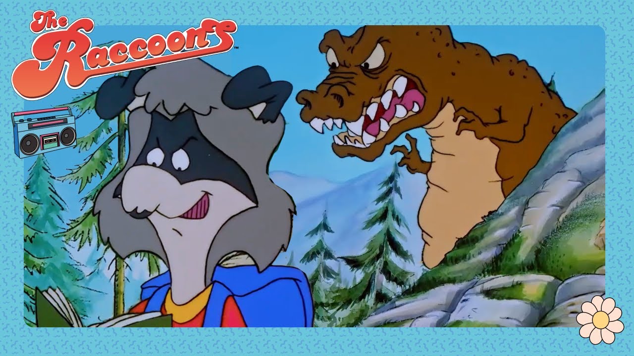 Bert Raccoon’s Dino Dig! Tar Pits, Mummies & a T-Rex Surprise! | The Raccoons | Retro Cartoons