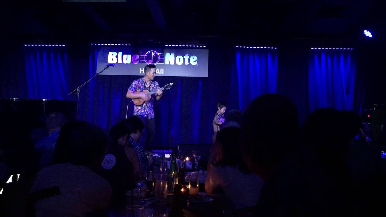 Jake Shimabukuro and son Chase 