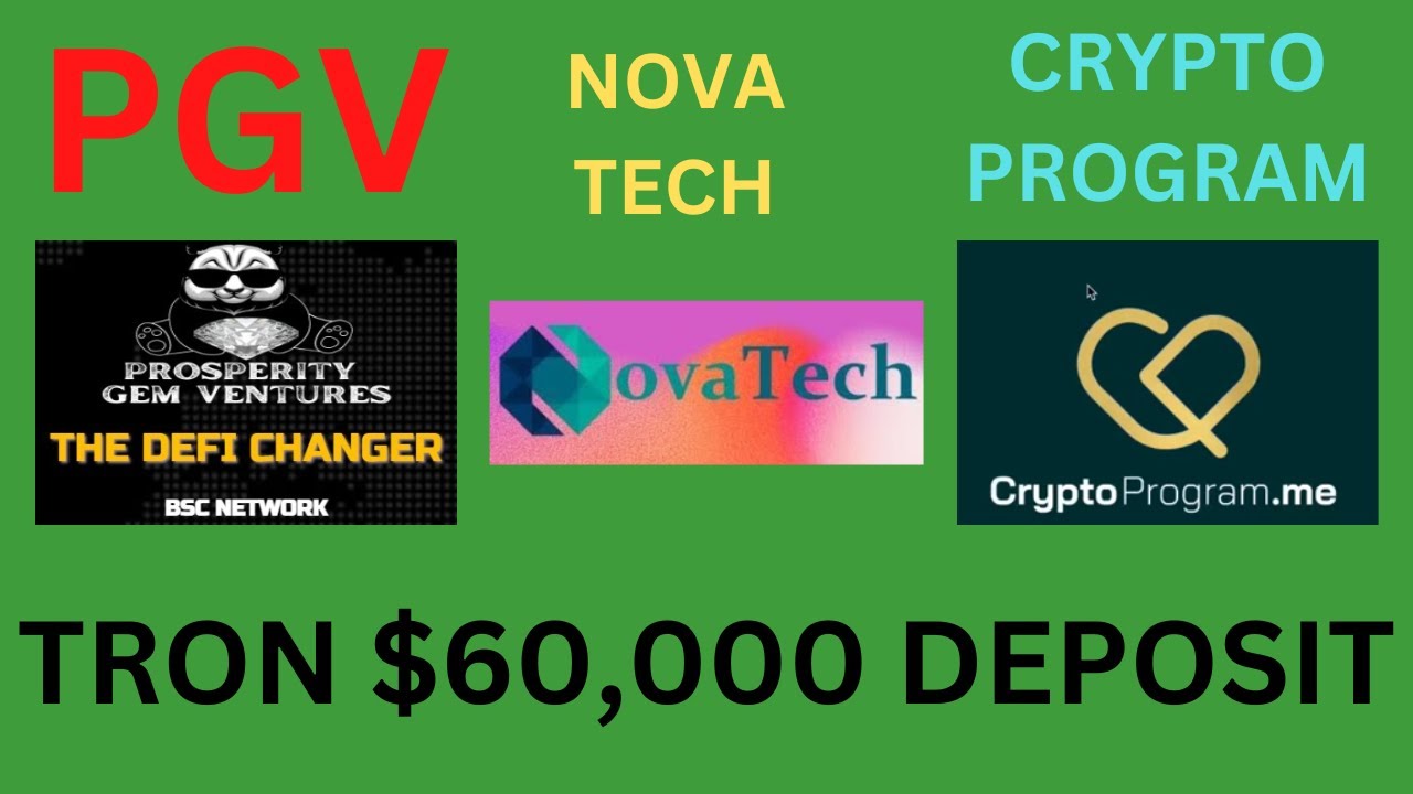 PGV Tron Contract $60,000 Deposit.