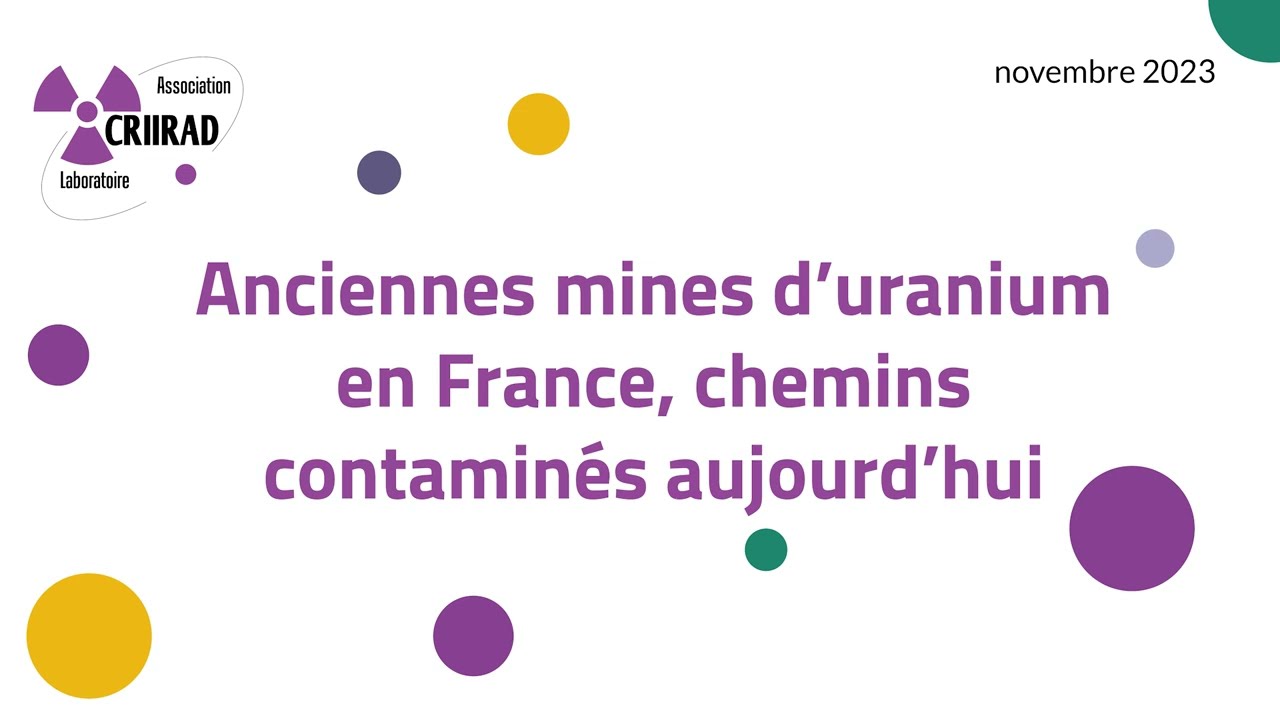 Anciennes mines d'uranium en France, chemins contaminés aujourd'hui
