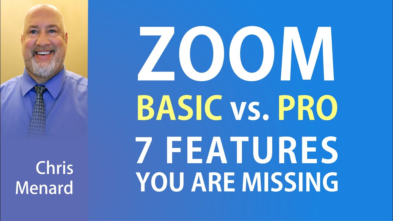 Zoom Basic / Free vs. Pro Account — семь функций, которых вам не хватает