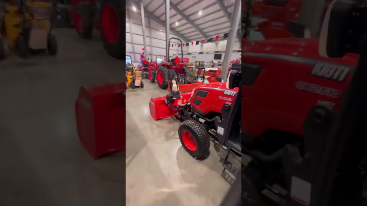 Kioti’s with front mounted blower’s 