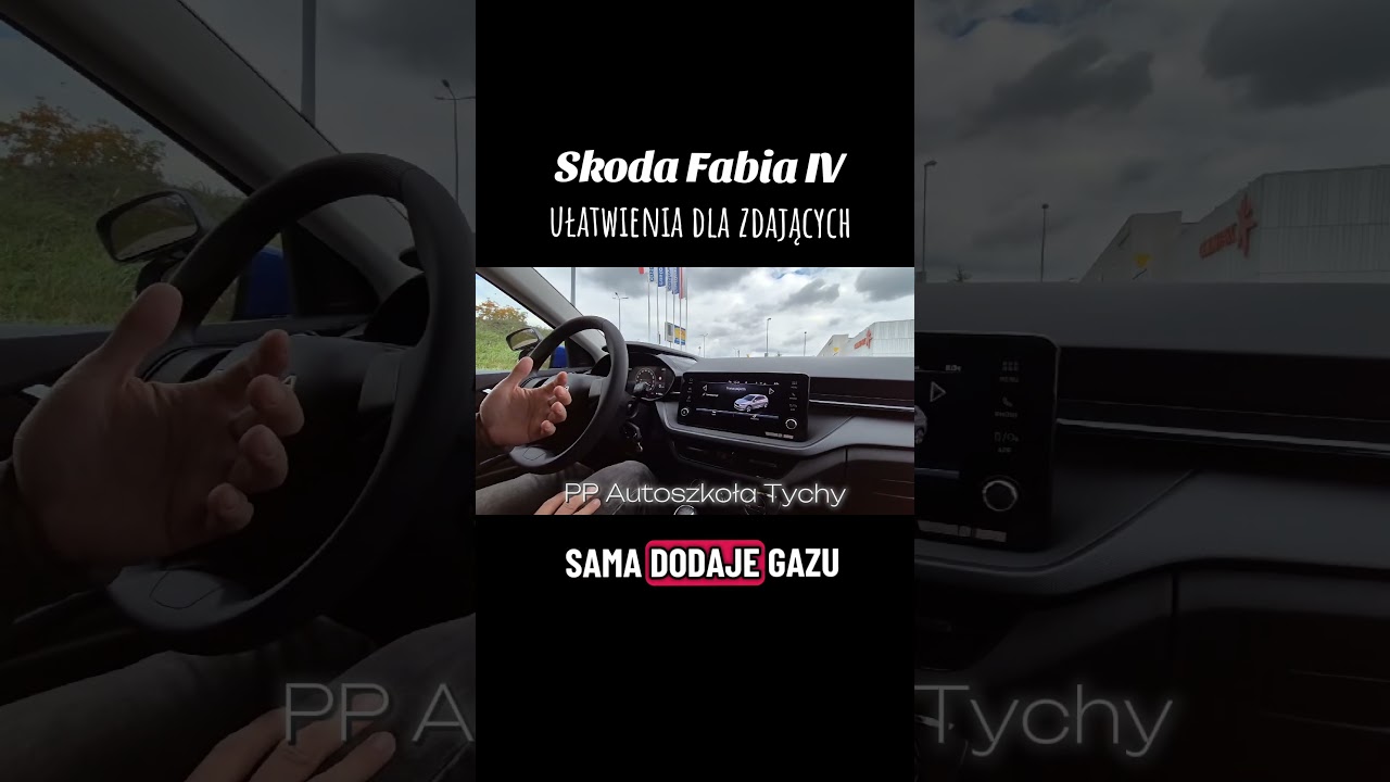 Skoda Fabia - jak łatwo zdać egzamin na prawo jazdy Tychy, Katowice, Rybnik, Bytom #shorts