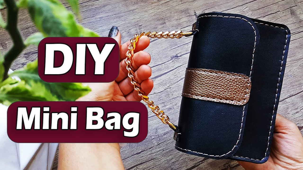 How to Make Leather Bag // Make Leather Hand Bag // Mini Bag