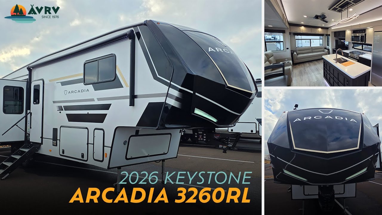 Обзор автодома Keystone Arcadia 3260RL 2026 года | Пятиколесный прицеп с задней жилой зоной и сов...