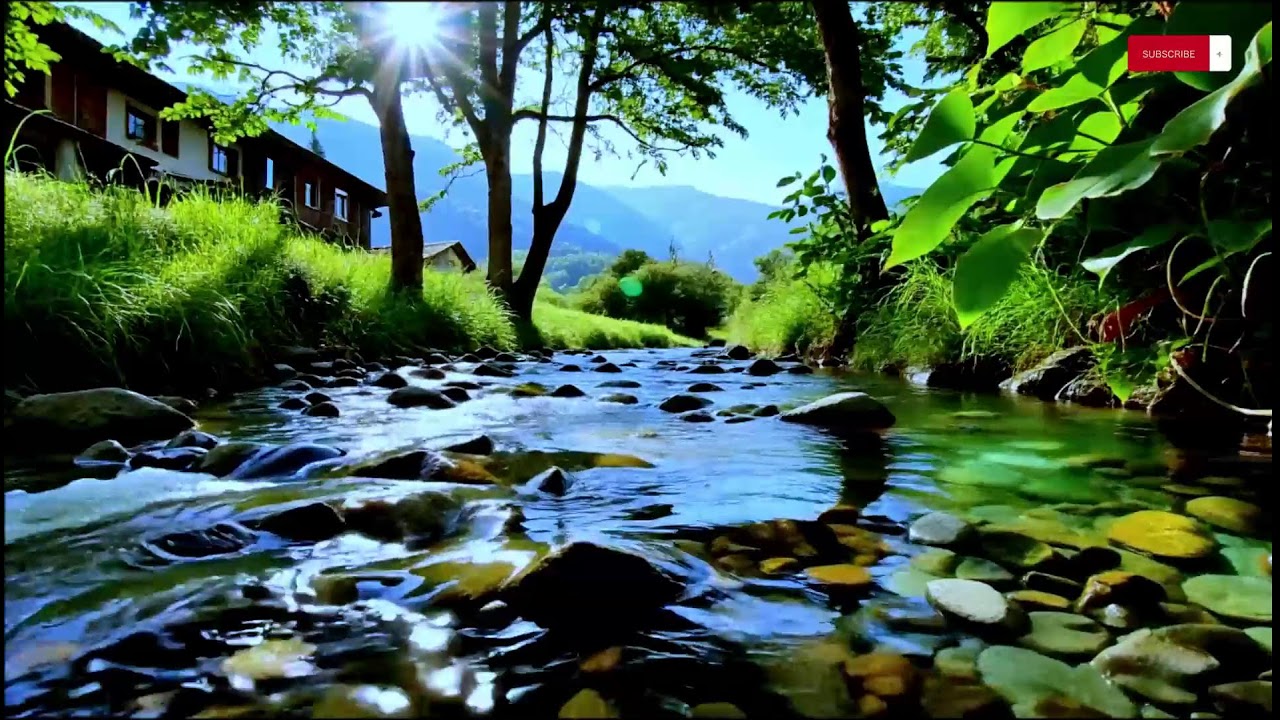 Fall Asleep Before the Music Ends 🎹 Calm River & Soft Piano | 10 Hours