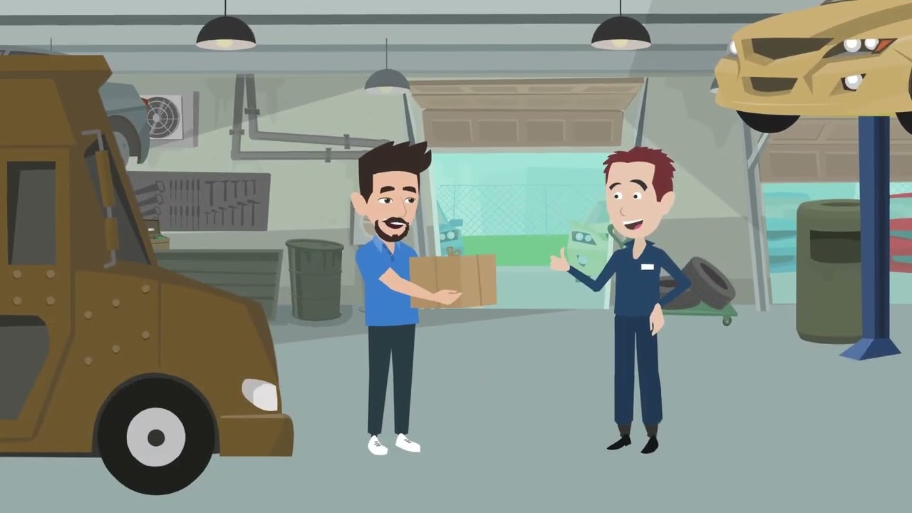 GetirPar&ccedil;a Otomobil Yedek Par&ccedil;a Tedarik&ccedil;isi Animasyon Video Reklamı | 2D Animasyonlu Video
