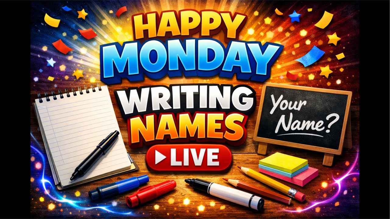 Happy Monday Writing Names Live!