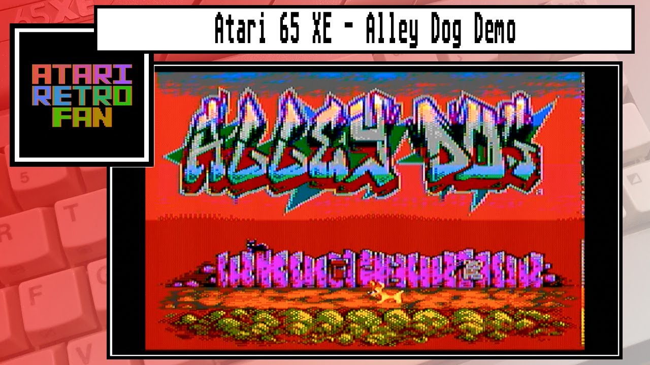 Atari XL/XE Alley Dog Demo