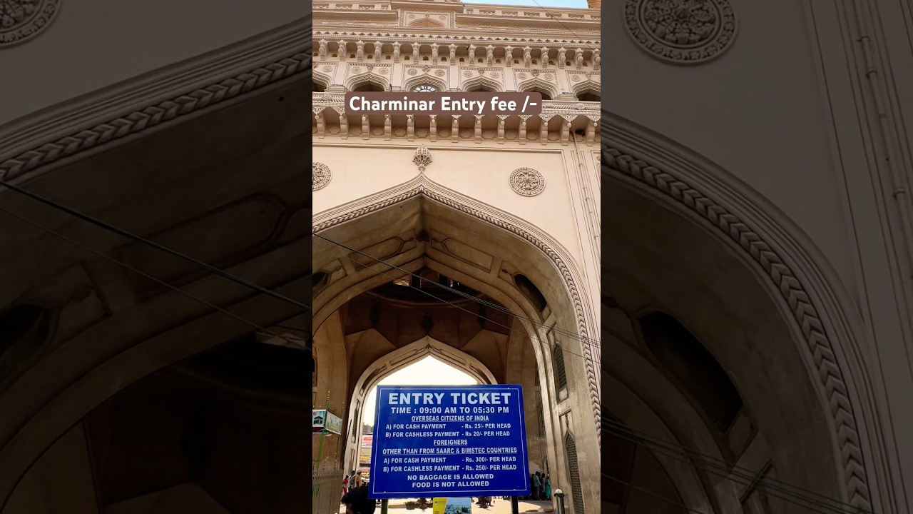 Charminar all details entry fees | Hyderabad must visit places #charminar #hyderabad vlog