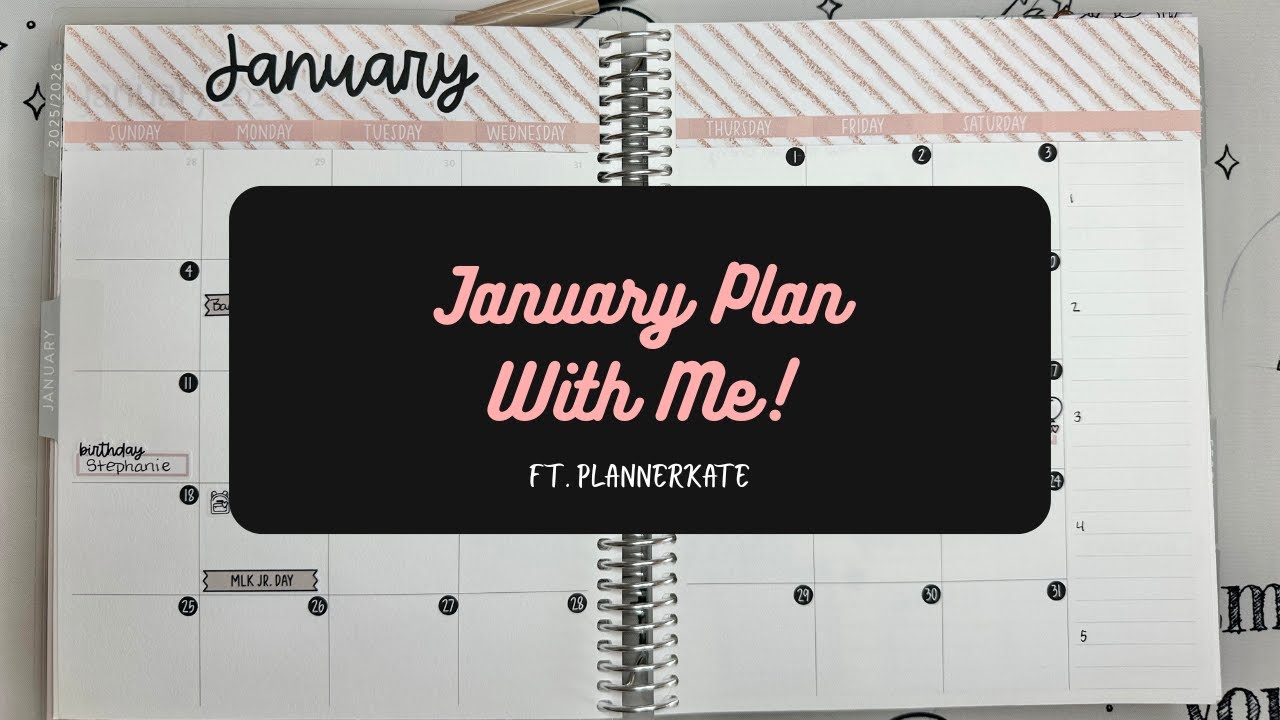 Планируйте январь вместе со мной | PlannerKate & Erin Condren