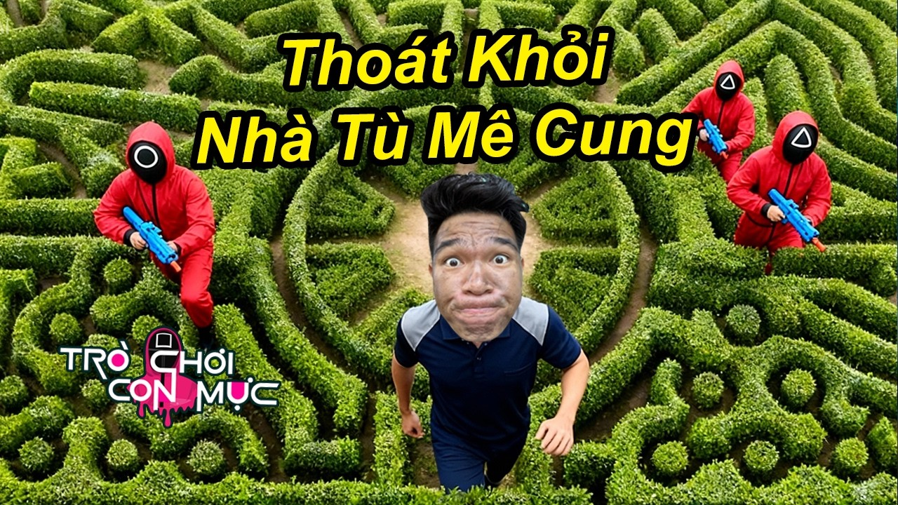 Thử Thách Người Cuối Cùng Thoát Khỏi Nhà Tù Mê Cung Trò Chơi Con Mực Nhận 10 Triệu | TQ97