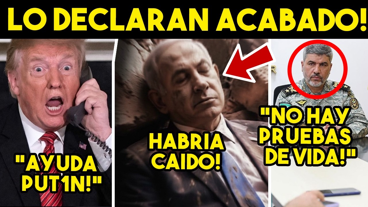 MOMENTO IMPACTANTE! DECLARAN FIN DE NETANYAHU EN IRAN. TRUMP PIDE AYUDA A RUSIA, CAOS TOTAL