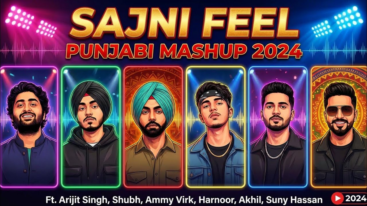 Sajni Feel Punjabi Mashup 2024 | Ft.Arijit Singh  Shubh | Ammy Virk | Harnoor  Akhil | Suny Hassan 
