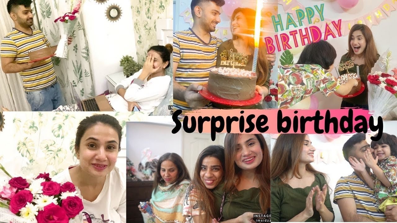 Midnight Surprise Birthday from family 🎂| My birthday vlog |  Sidra Mehran