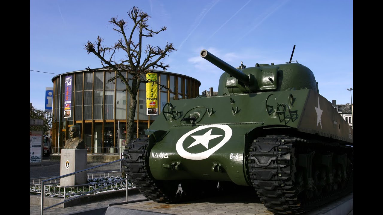 Bastogne Belgium travel video: town of siege of Bastogne & battle of Bulge: travel Belgique tourisme