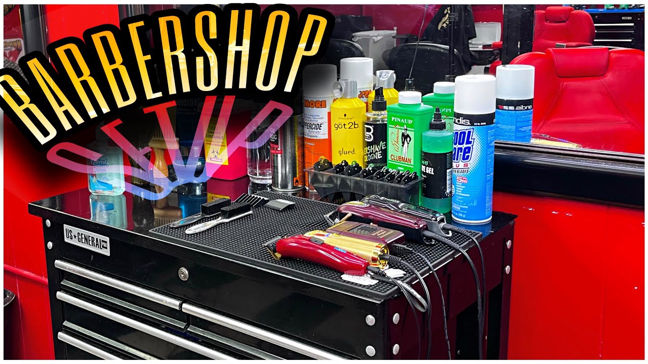 2023 BARBER SHOP SETUP!💈*STATION TOUR* | NAT3CUTS