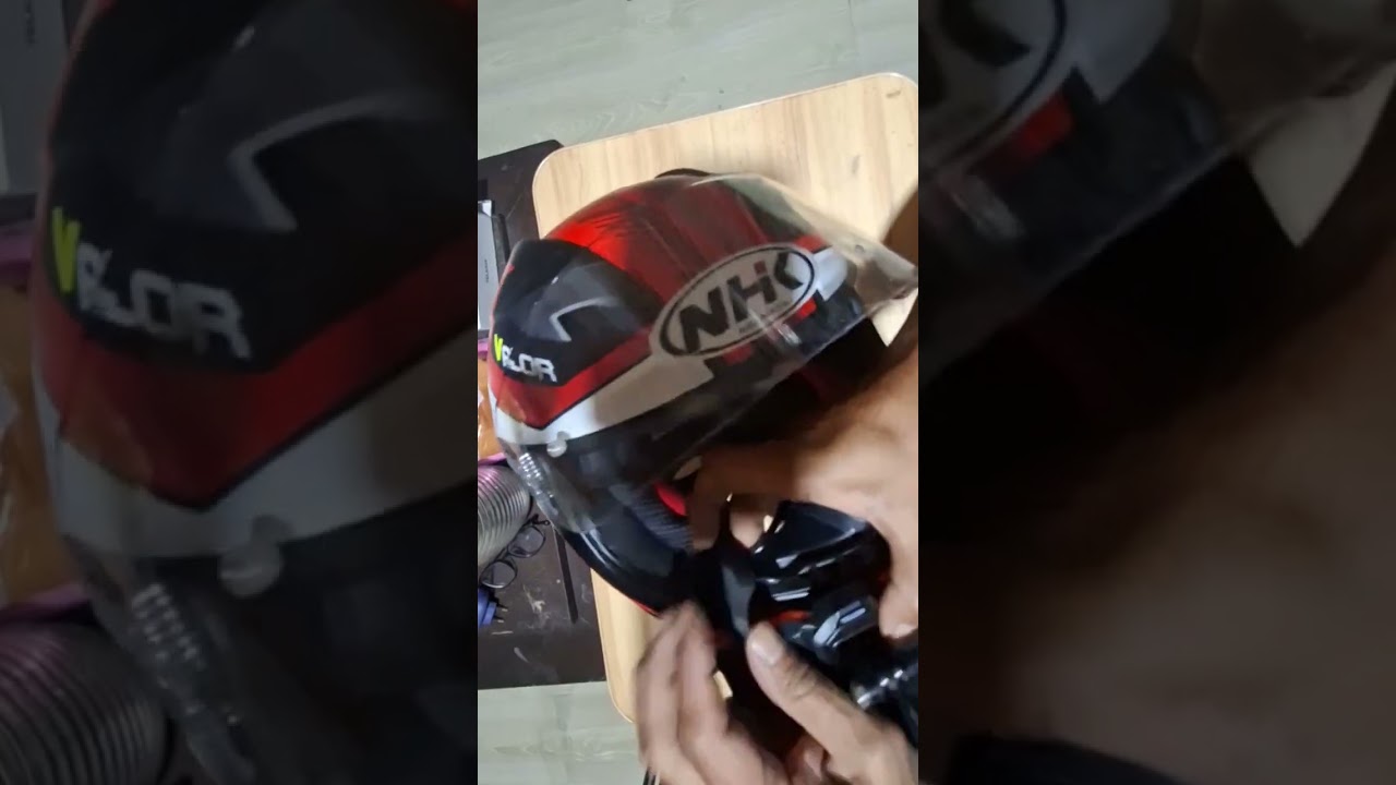Cara Pasang Telesin Holder Camera Vlog di Helm NHK Full Face