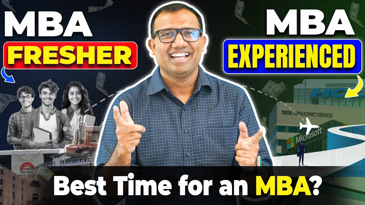 🤔MBA as a Fresher OR MBA after Work Experience? Which one is better? #mba #mbajobs #mba2024 #viral