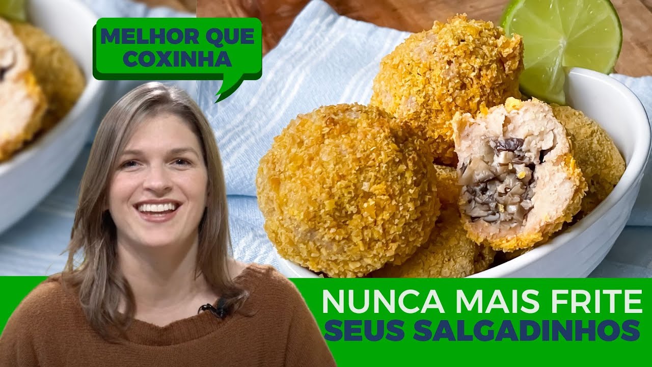 Você NUNCA mais vai querer comer COXINHA | Bolinho de Boteco Saudável, Vegano, proteico e sem Glúten