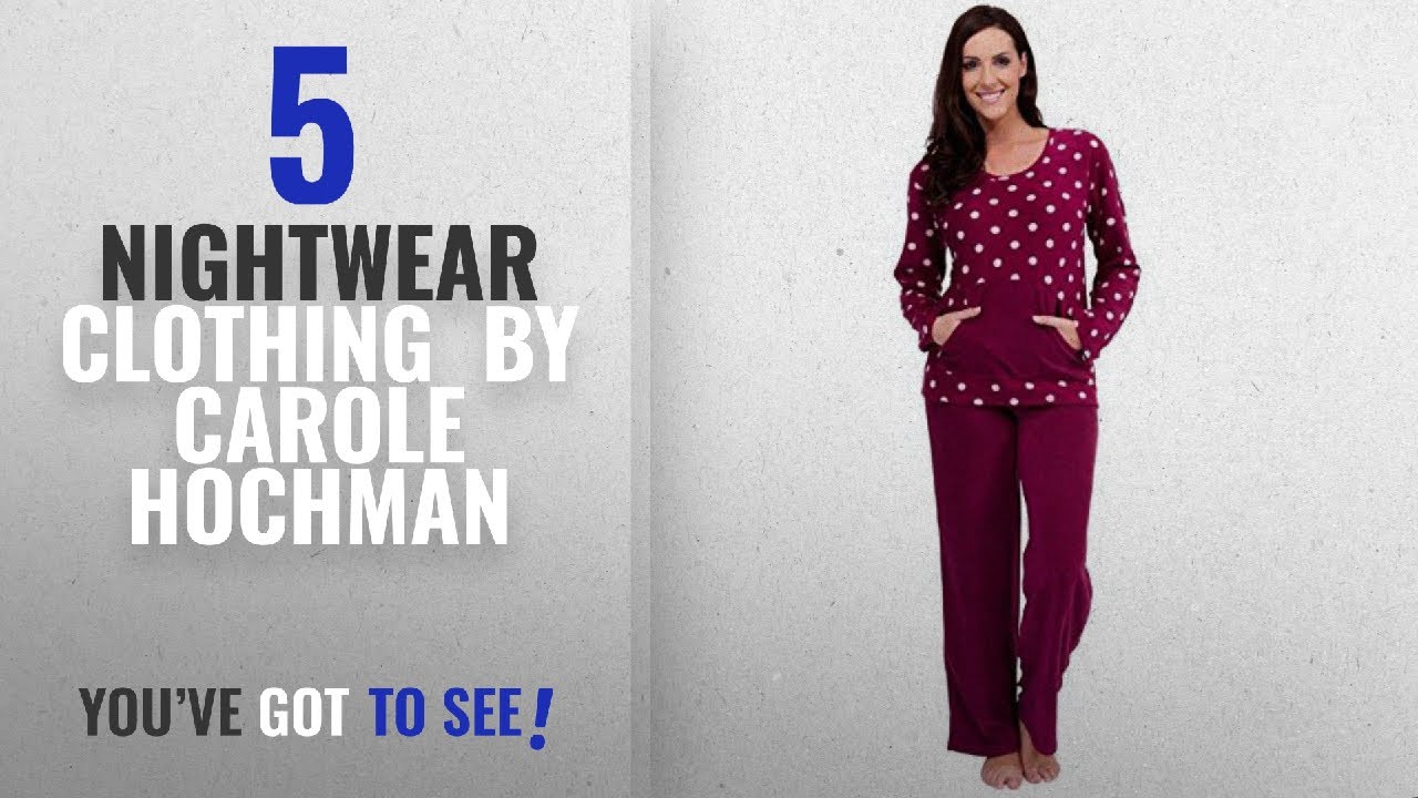 Top 10 Carole Hochman Nightwear Clothing [2018]: Womens Warm Fleece Winter PJ Pyjama Set Night Wear