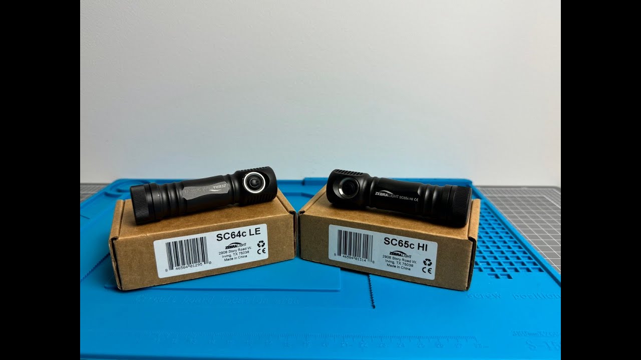 ZebraLight SC64c LE vs SC65c HI - These are POTTED, PROGRAMMABLE, and EDC PERFECTION! #camping #edc