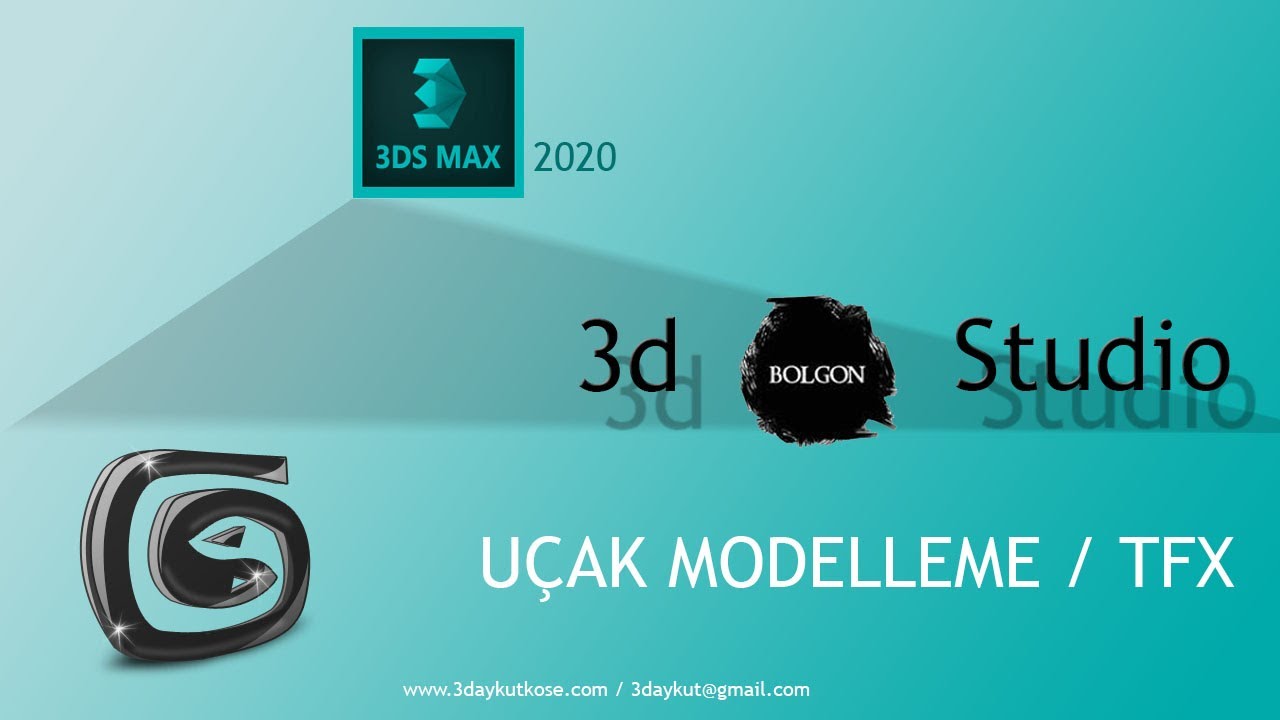 3ds Max Ucak Modelleme TFX -Ders1 / Airplane modelling Tfx Turkish Military
