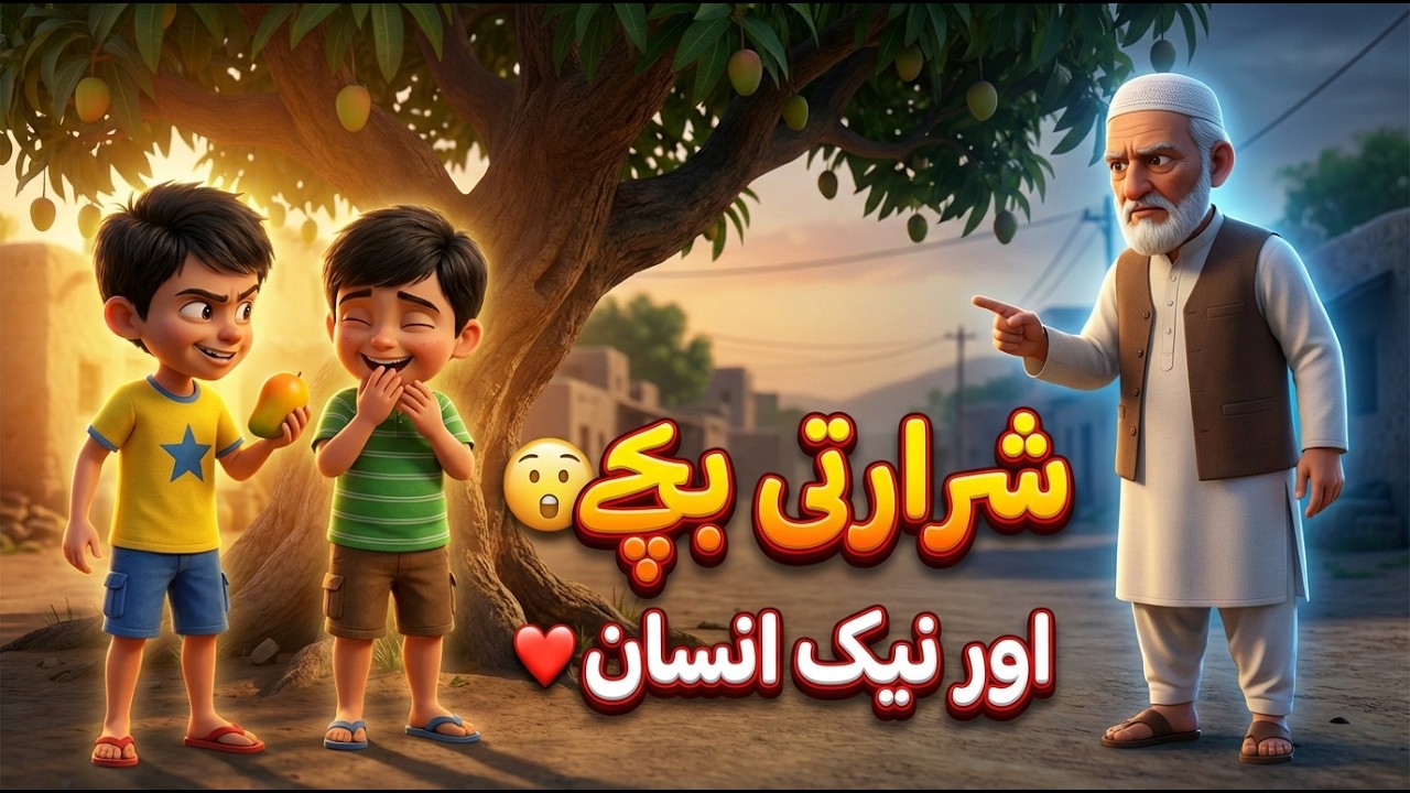 Shararti Bachey Aur Naik Insaan | Dil Ko Chhoo Jane Wali Moral Story | 3D Animated Urdu Kahani