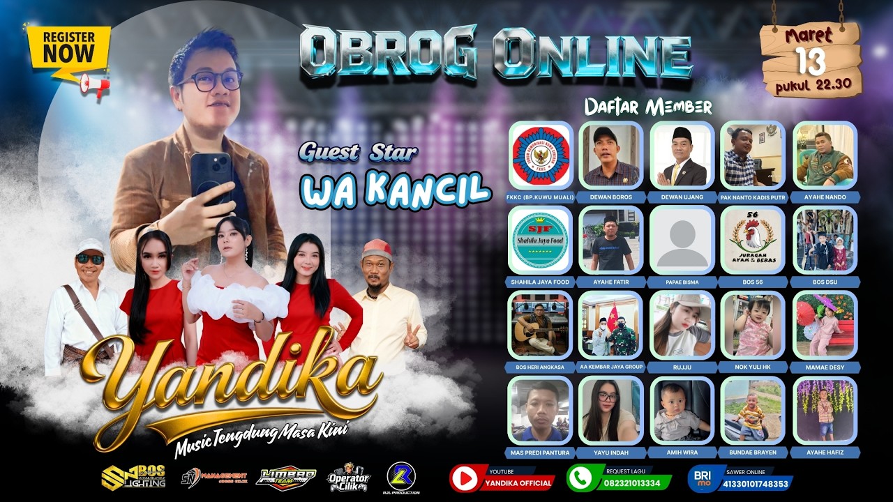 🔴Live Streaming Sahur Bareng YANDIKA MUSIC | Edisi 13 Maret 2026