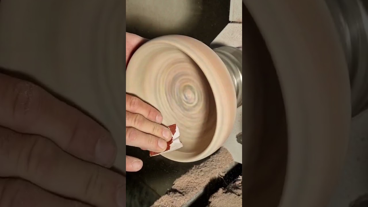 Wood Turning #ASMR: Crafting a Beautiful Vase | #Relaxing #Woodworking Sounds #shorts