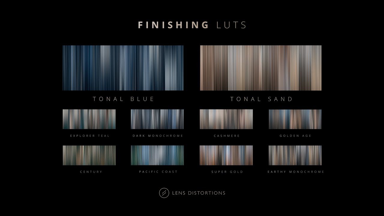 Finishing LUTS&trade; - Subtle, cinematic color presets for filmmakers