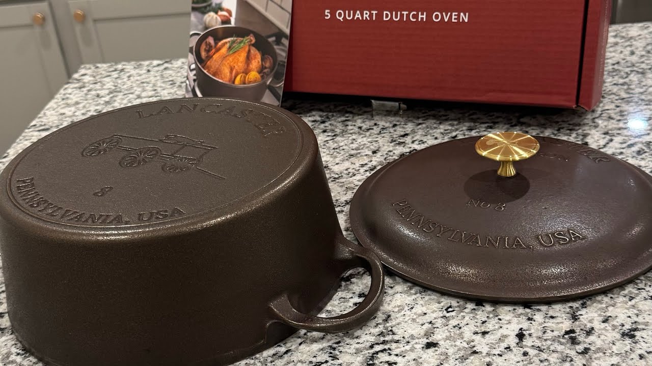 Unboxing: Lancaster No. 8 Cast Iron Dutch Oven #cookware