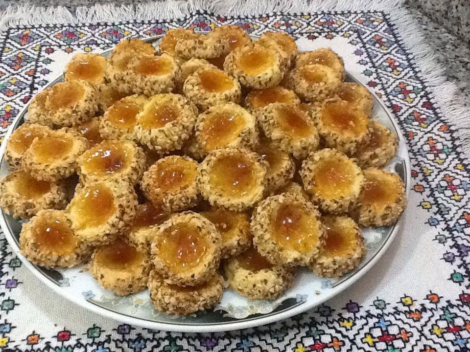 Biscuits Sablés à la Confiture  صابلي بالمربي (عين موكة) سهل التحضير اقتصادي ولذيذ
