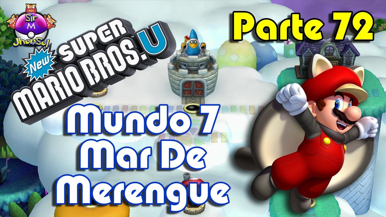 New Super Mario Bros U Parte 72 Mar de Merengue - Torre de Elevadores Deslizantes