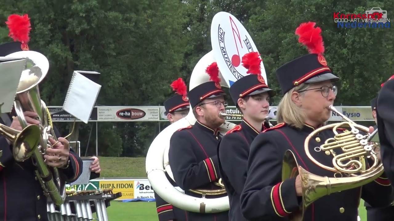 Chr  Muziekvereniging AMDG tijdens Lanijto Taptoe Beilen 2024