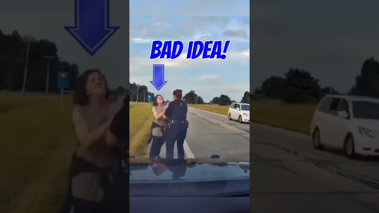 Dumb Karen Chose the Wrong Cop to Mess With 👮 #isntankarma #karen