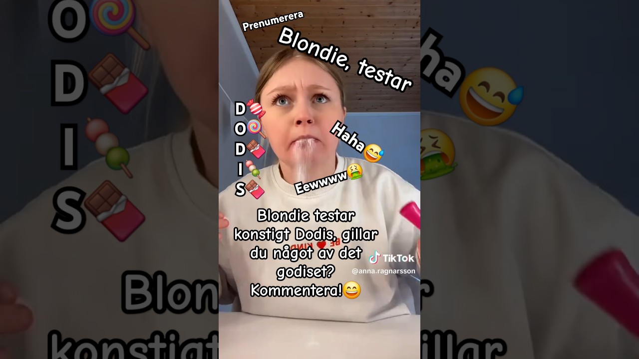 Testar konstigt Dodis!😋🍭 #funny #shorts #viral #trending #humor