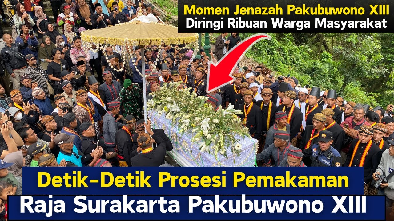 PEMAKAMAN PAKUBUWONO XIII  Raja Keraton Surakarta di Makam Raja-Raja Imogiri 5 November 2025