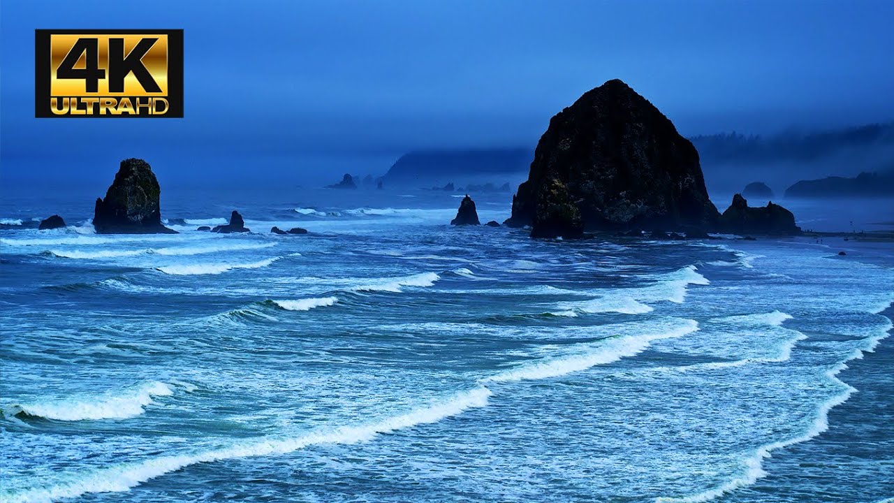 Epic Ambience With Drone Fly By Footage | Oregon Coast 4K 🌊