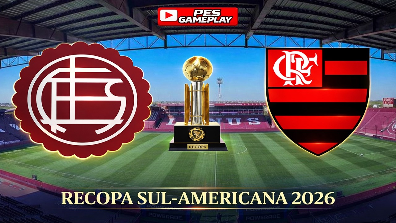 LANÚS x FLAMENGO RECOPA SUL-AMERICANA 1° JOGO - SIMULAÇÃO